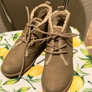 Sonoma vitalize ortho light suede beige Sherpa lined boots